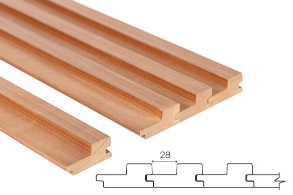 Вагонка термоосина STEP 27х64 - 1