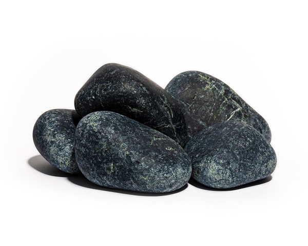 Камінь піроксеніт шліфований (8-15 см) 20 кг для лазні та сауни - 1