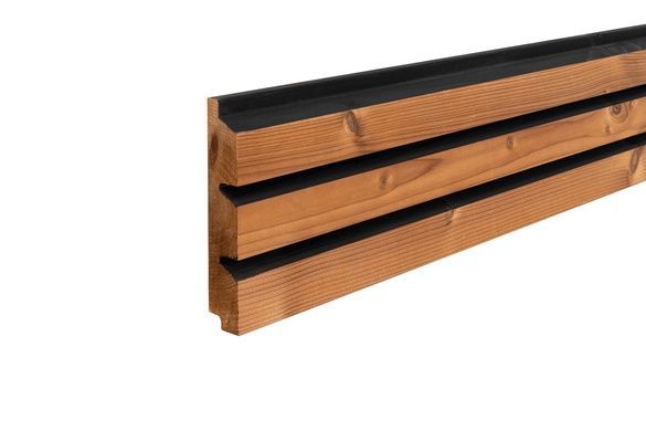 Вагонка термоялина CAR10 26x140 Stripes для фасаду - 4
